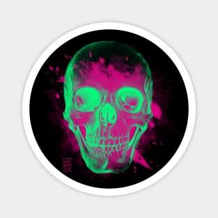 Neon Skull Magnet